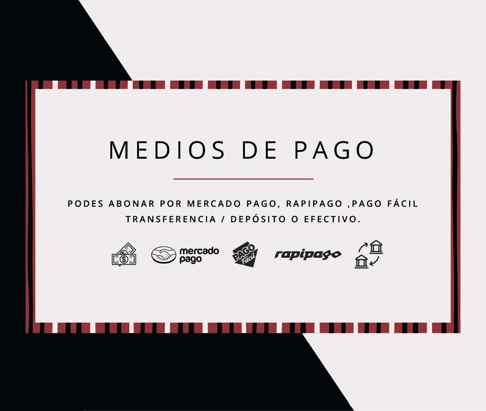 Medios de pago disponibles
